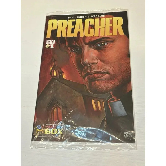 PREACHER #1 WIZARD • VARIANT • COMIC CON BOX • FABRY AMC • - Picture 1 of 3